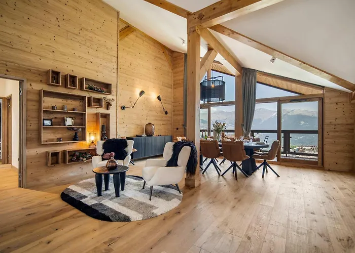 Luxury Penthouse - Panoramic Views, Walkway Balcony, Private Floor * Courchevel